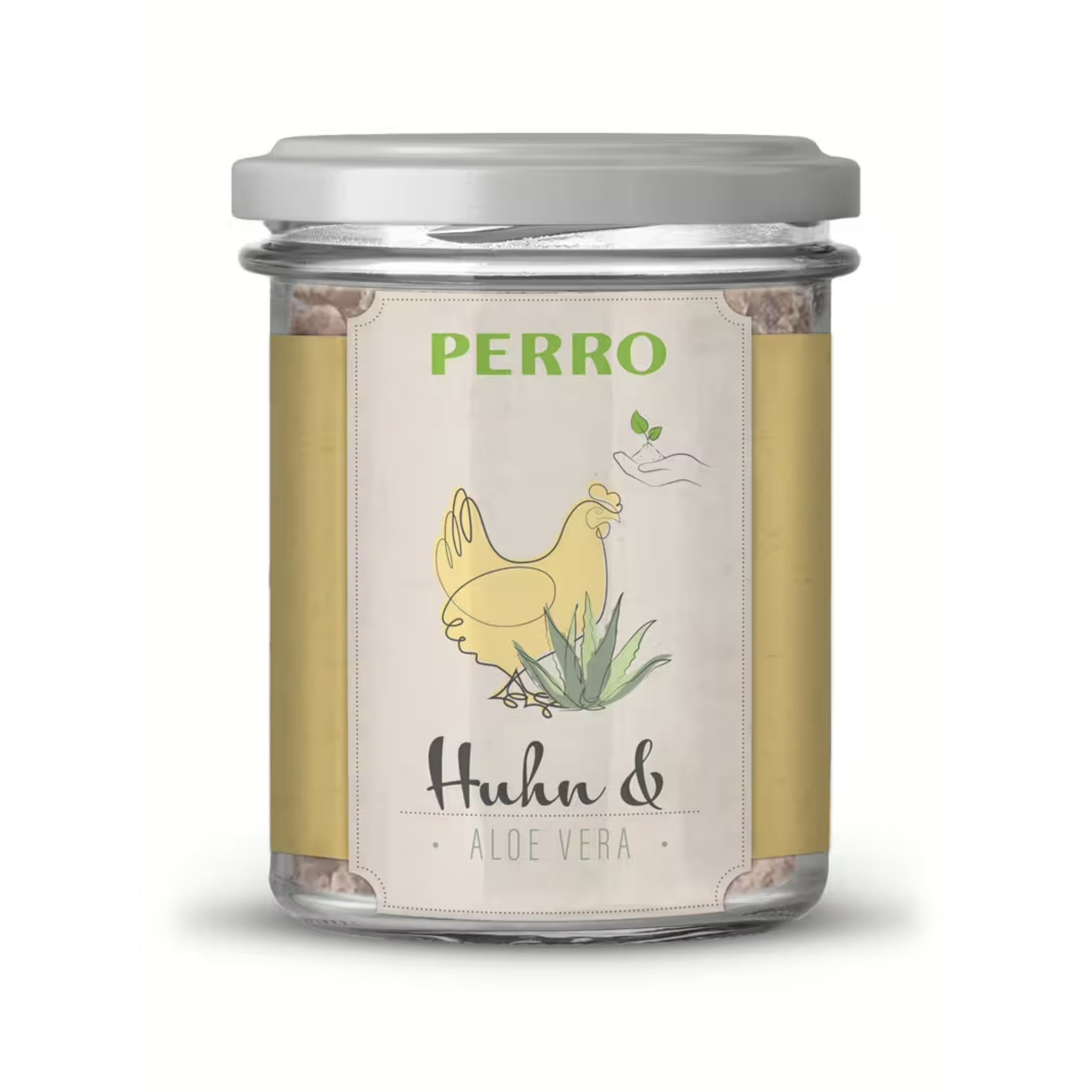 Perro Genießer Glas Huhn &amp; Aloe Vera - Hunde Nassfutter - Woofshack