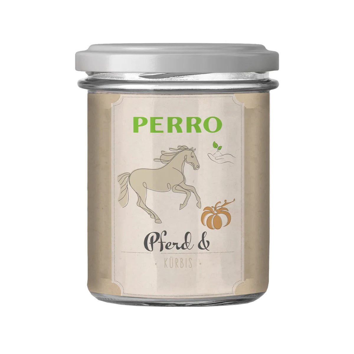 Perro Genießer Glas Pferd &amp; Kürbis – Saftiges Nassfutter für anspruchsvolle Hunde | 100% Getreidefrei, Glutenfrei, Schonend im Glas &amp; Unwiderstehlich Lecker - Woofshack
