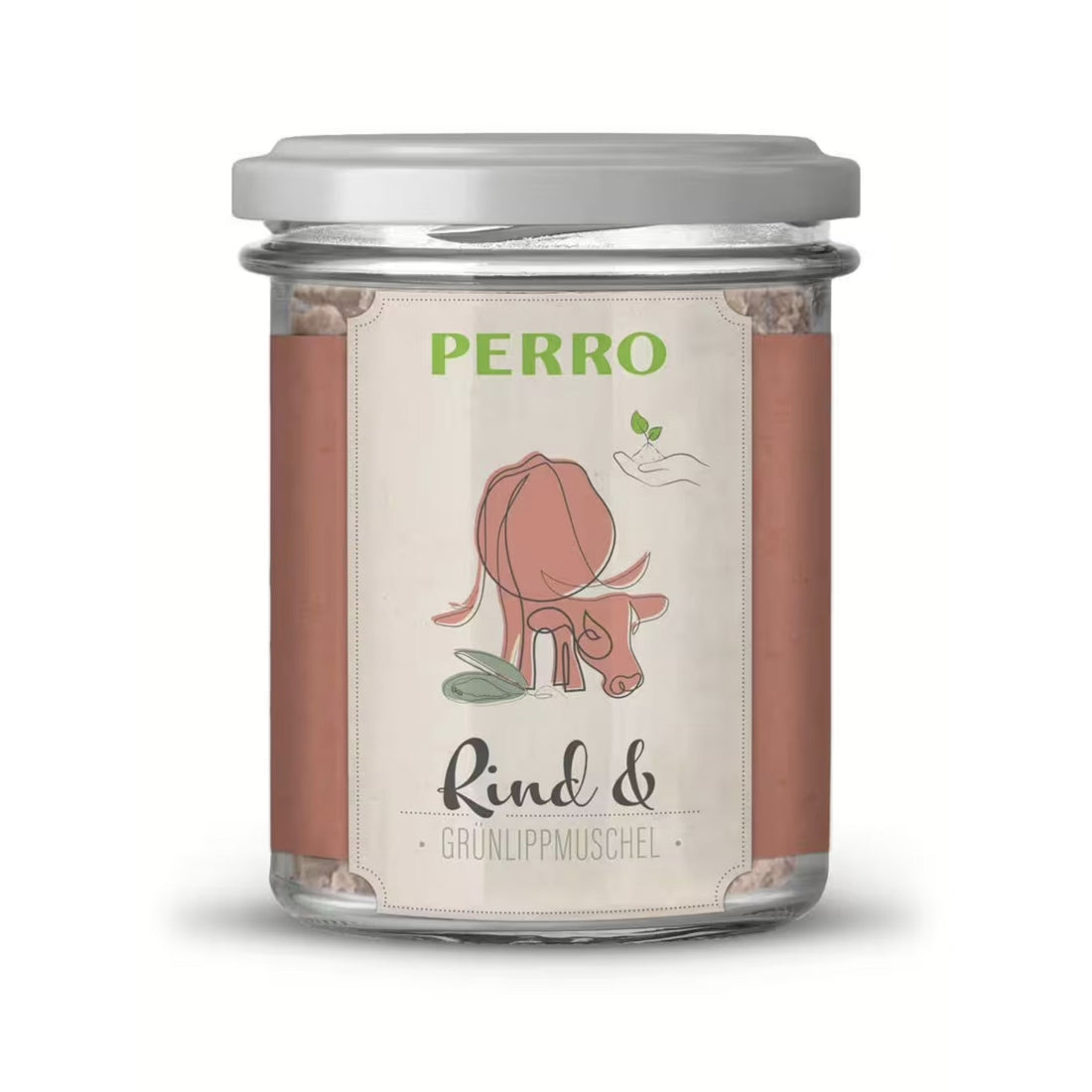 Perro Genießer Glas Rind &amp; Grünlippmuschel - Hunde Nassfutter - Woofshack