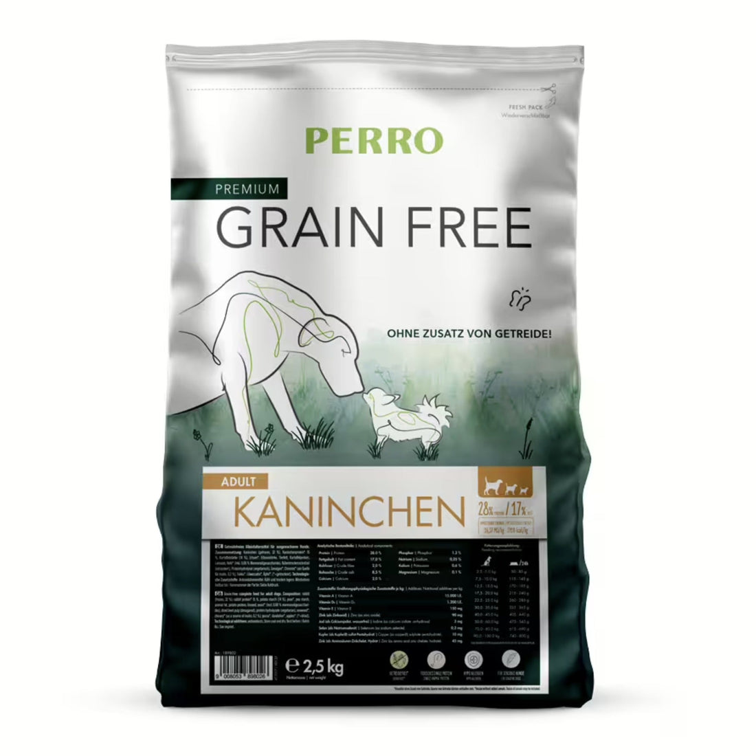 Perro Grain Free Adult Kaninchen - Hunde Trockenfutter - Woofshack