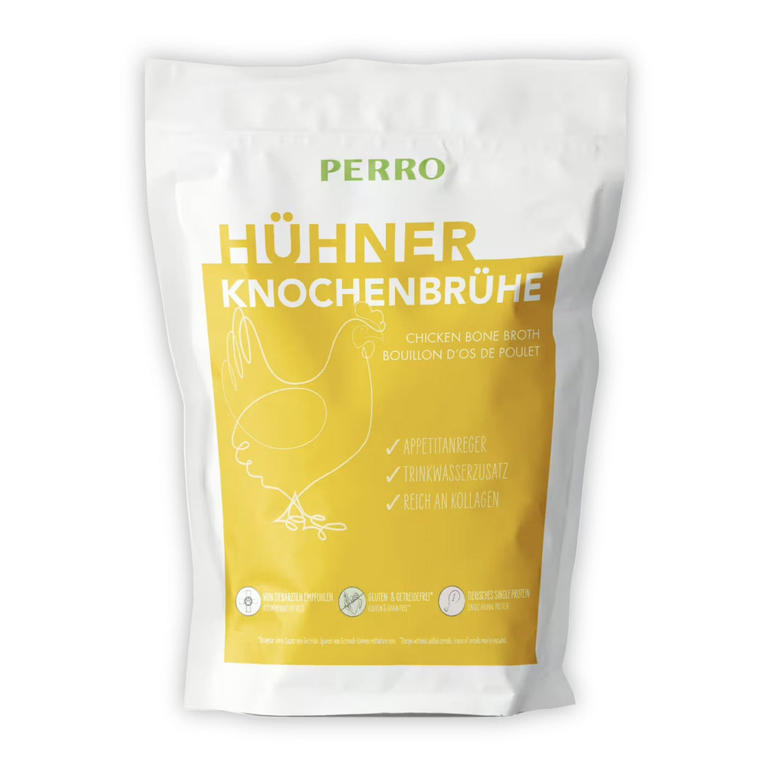 Perro Hühner Knochenbrühe für Hunde - Woofshack