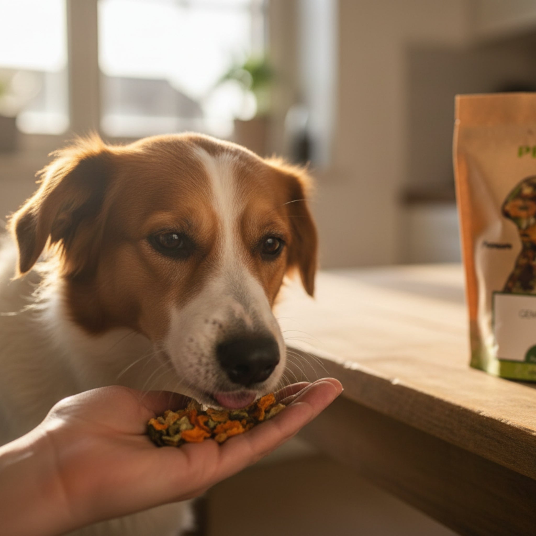 Perro Hundeflocken Gemüse Mix - Premium Nahrungsergänzung für Hunde mit natürlichen Gemüseflocken für gesunde Verdauung und Vitalität - Woofshack