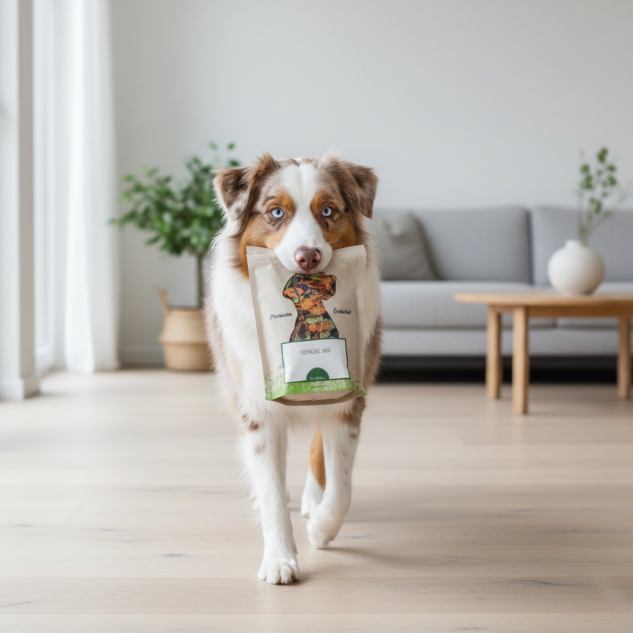 Perro Hundeflocken Gemüse Mix - Premium Nahrungsergänzung für Hunde mit natürlichen Gemüseflocken für gesunde Verdauung und Vitalität - Woofshack