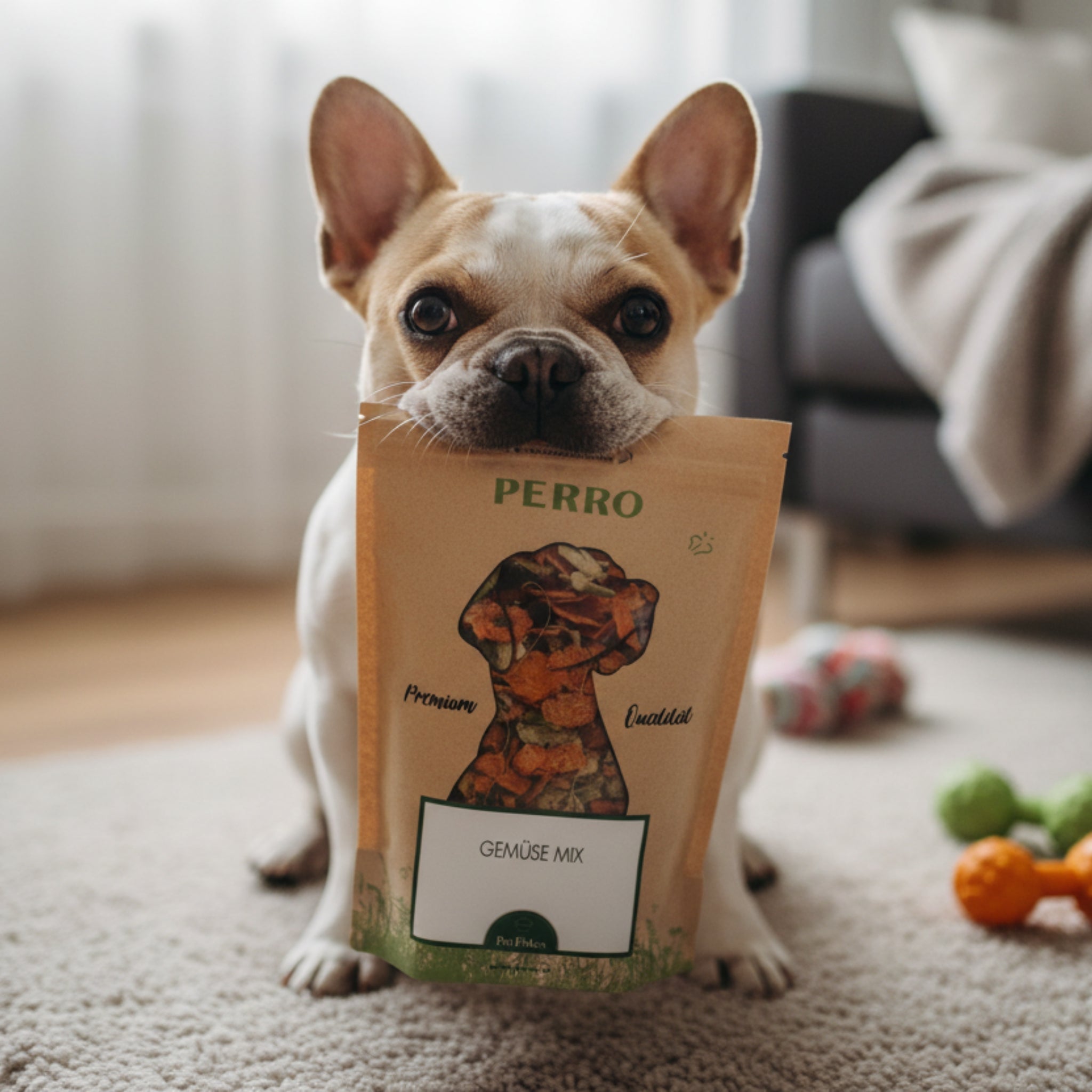 Perro Hundeflocken Gemüse Mix - Premium Nahrungsergänzung für Hunde mit natürlichen Gemüseflocken für gesunde Verdauung und Vitalität - Woofshack