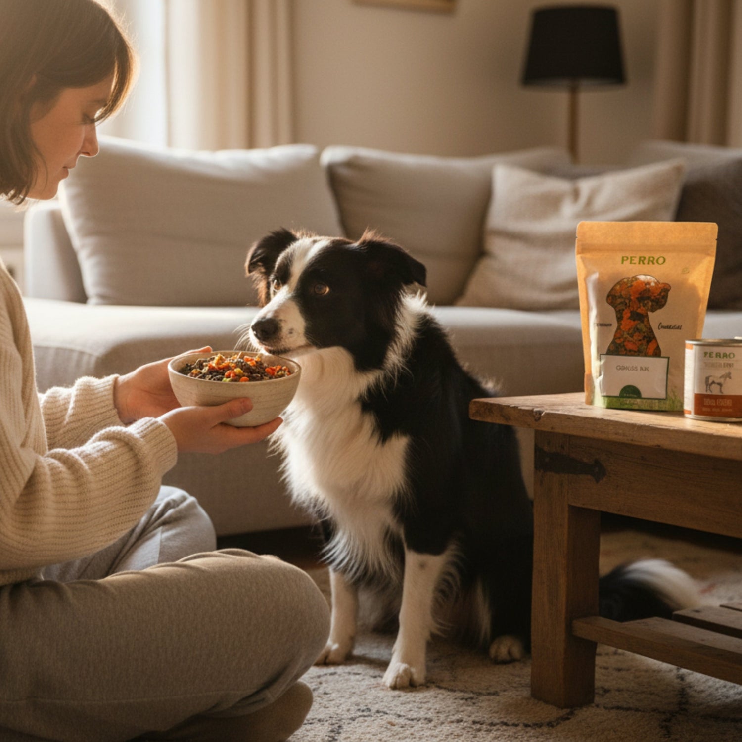 Perro Hundeflocken Gemüse Mix - Premium Nahrungsergänzung für Hunde mit natürlichen Gemüseflocken für gesunde Verdauung und Vitalität - Woofshack