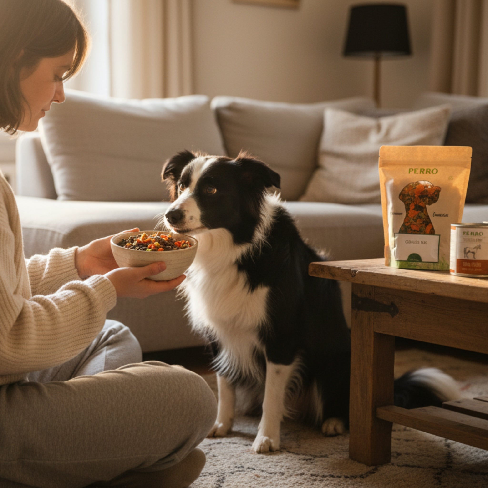 Perro Hundeflocken Gemüse Mix - Premium Nahrungsergänzung für Hunde mit natürlichen Gemüseflocken für gesunde Verdauung und Vitalität - Woofshack