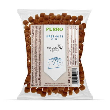Perro Käse-Bits Mini – Weiche Käse-Trainingssnacks für kleine Hunde, getreidefrei &amp; vegetarisch