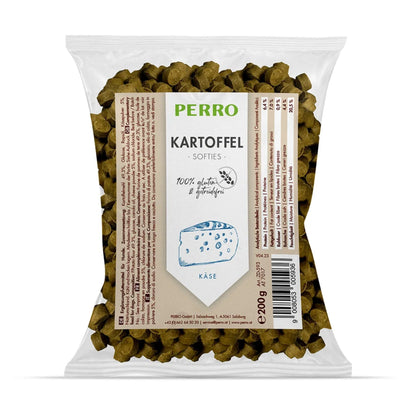 Perro Kartoffel Softies Käse – Weiche Trainingsleckerlis für Hunde jeden Alters, Glutenfrei &amp; Getreidefrei, Ideal für Sensible Hunde