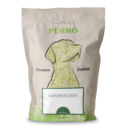 Perro Kartoffelflocken – Glutenfreie Flocken als Ergänzungsfutter für Hunde | Ideal bei Allergien, Verdauungsproblemen &amp; Eliminationsdiät - Woofshack