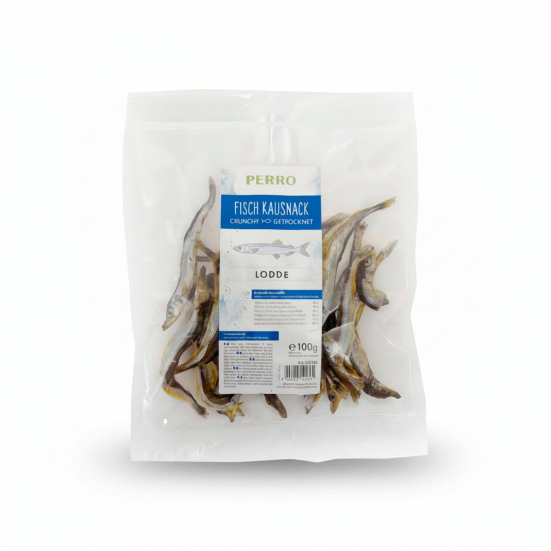 Perro Lodde Fischsnack – Natürlicher Kausnack mit Omega-3 für gesunde Haut und glänzendes Fell