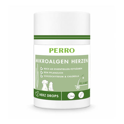 Perro Mikroalgen Herzen – Natürliche Nahrungsergänzung für Hunde &amp; Katzen | Für strahlendes Fell, starke Abwehrkräfte &amp; gesunde Verdauung - Woofshack
