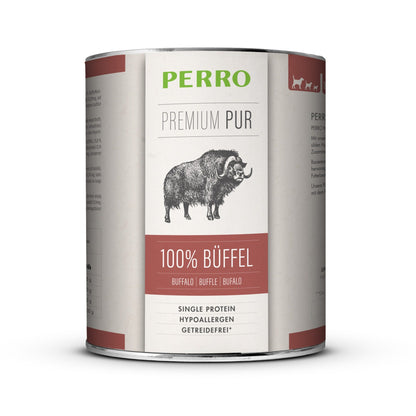 Perro Premium Pur Büffel - Hunde Nassfutter - Woofshack