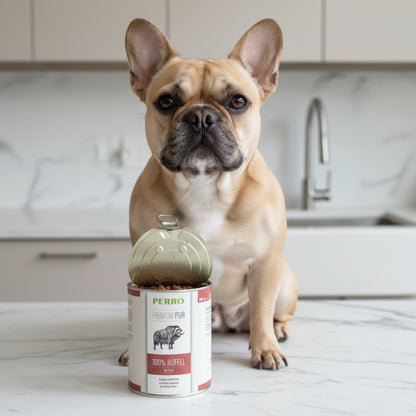 Perro Premium Pur Büffel Nassfutter - Getreidefrei &amp; Hypoallergen - Woofshack