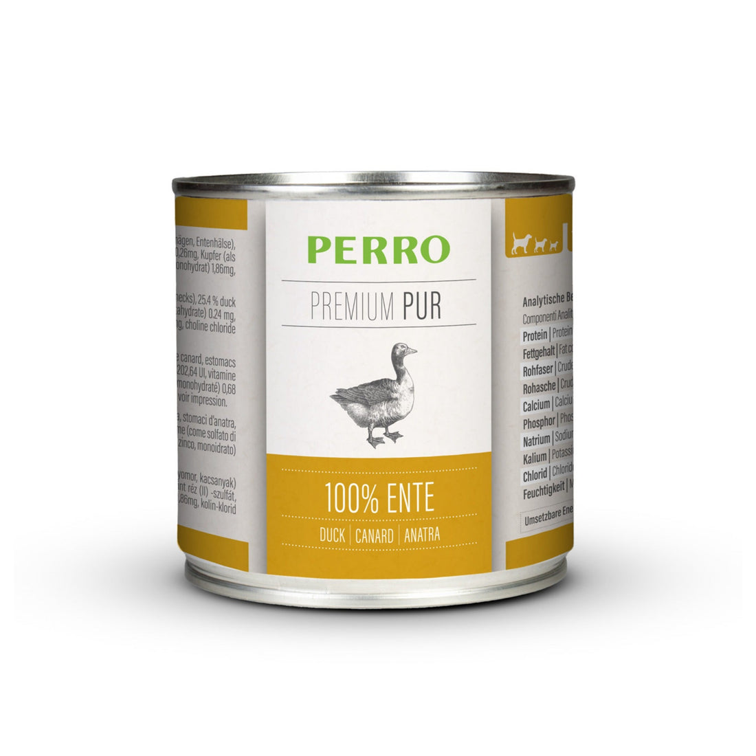 Perro Premium Pur Ente - Hunde Nassfutter - Woofshack