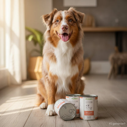 Perro Premium Pur Lachs – Zartes Monoprotein Nassfutter mit purem Lachs für Hunde mit Allergien, Unverträglichkeiten &amp; sensiblem Magen - Woofshack