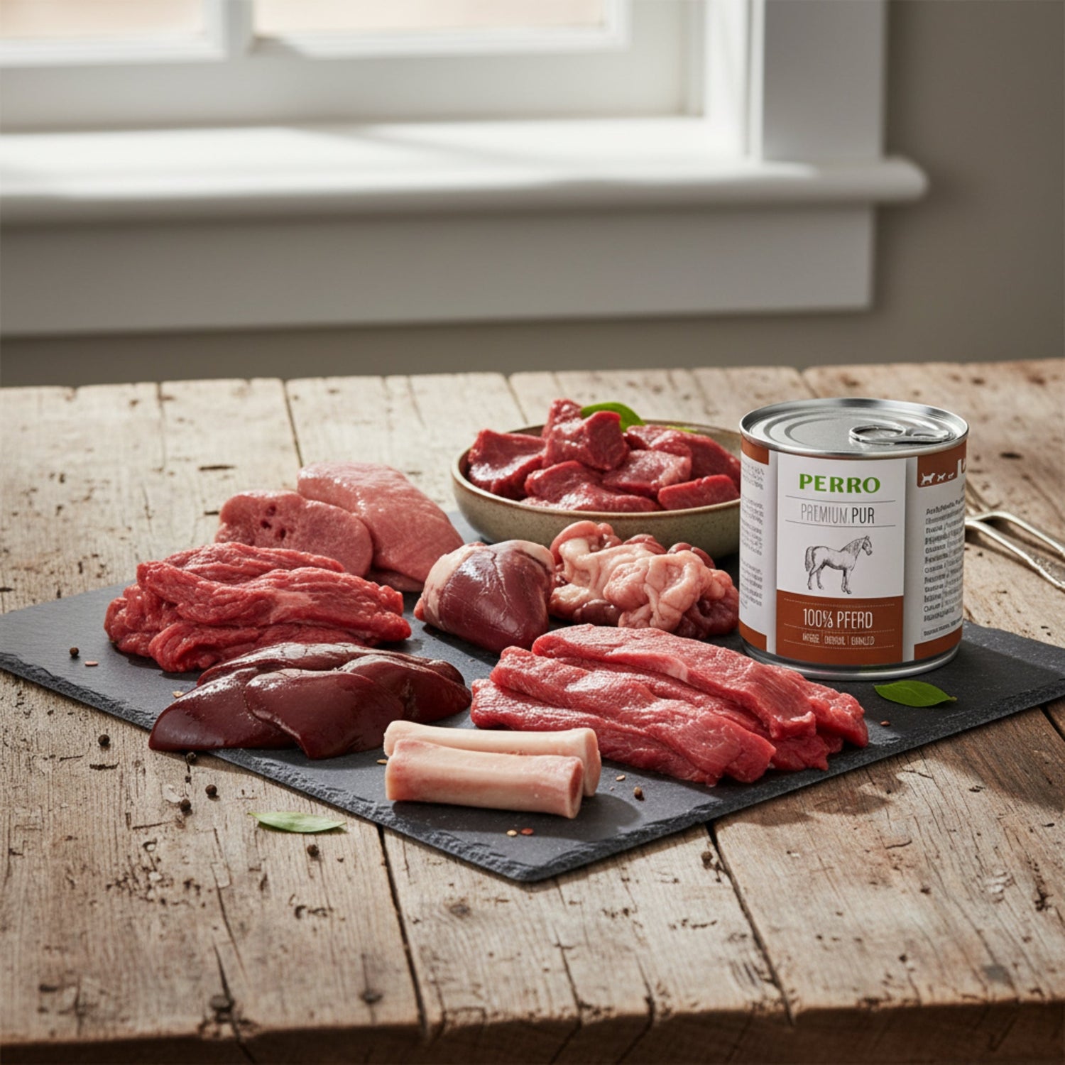 Perro Premium Pur Pferd - Hypoallergenes Hundenassfutter für Allergiker - Woofshack