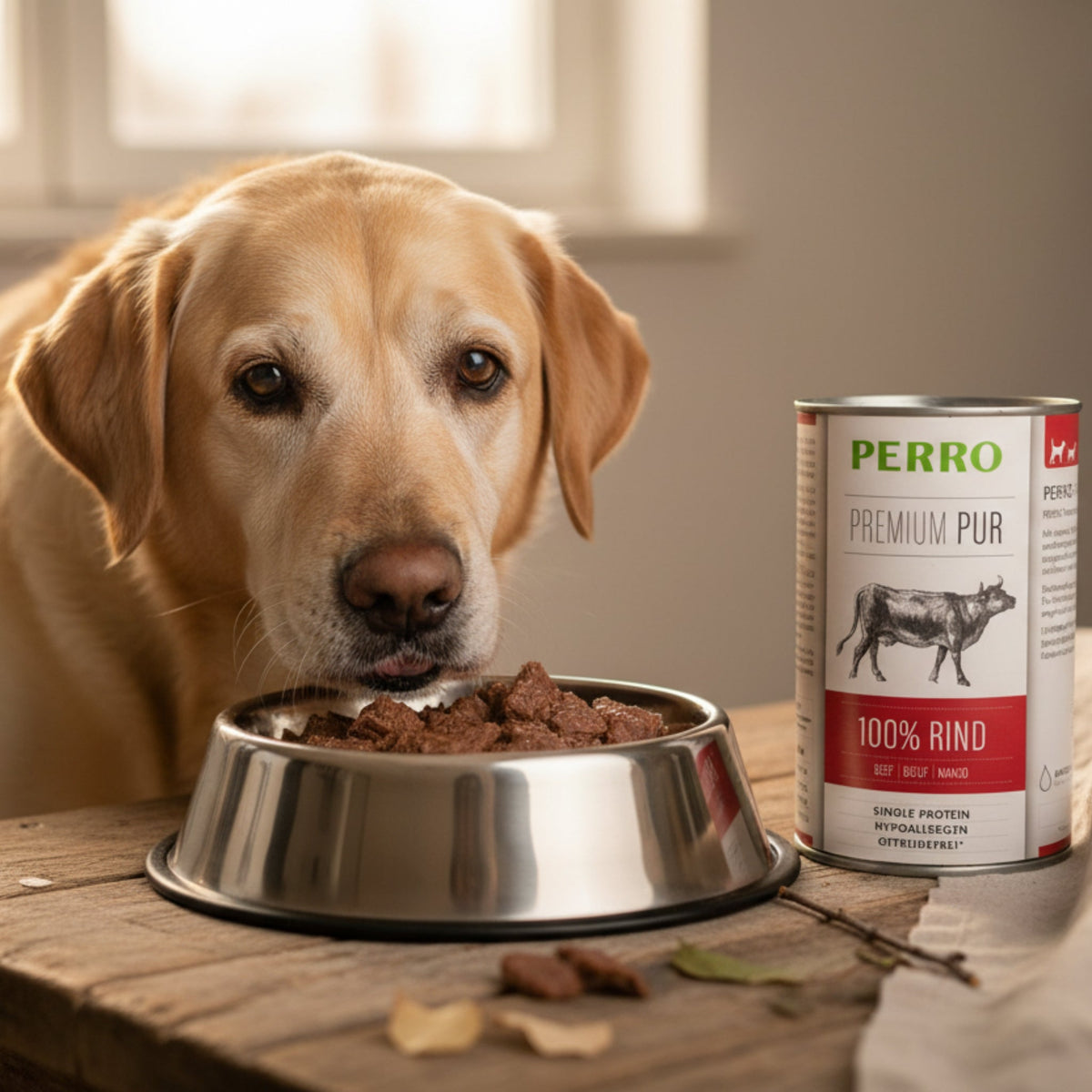 Perro Premium Pur Rind Nassfutter – 100% Singleprotein für Hunde mit Allergien &amp; sensibler Verdauung – Hypoallergen, Getreidefrei &amp; Schonend - Woofshack
