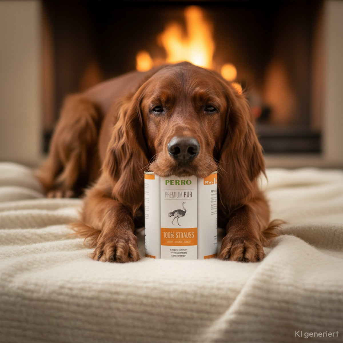 Perro Premium Pur Strauß – 100% Monoprotein Nassfutter für Hunde mit Futtermittelunverträglichkeit &amp; Allergien | Getreidefrei, Glutenfrei, Singleprotein - Woofshack