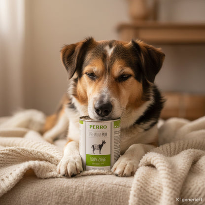 Perro Premium Pur Ziege – Hochwertiges Monoprotein-Nassfutter aus reiner Ziege für sensible Hunde, Allergiker &amp; wählerische Feinschmecker - Woofshack