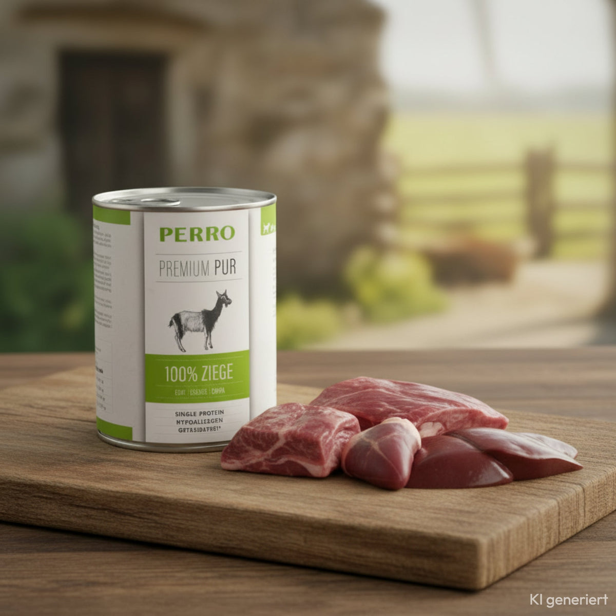 Perro Premium Pur Ziege – Hochwertiges Monoprotein-Nassfutter aus reiner Ziege für sensible Hunde, Allergiker &amp; wählerische Feinschmecker - Woofshack