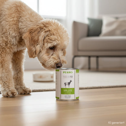 Perro Premium Pur Ziege – Hochwertiges Monoprotein-Nassfutter aus reiner Ziege für sensible Hunde, Allergiker &amp; wählerische Feinschmecker - Woofshack