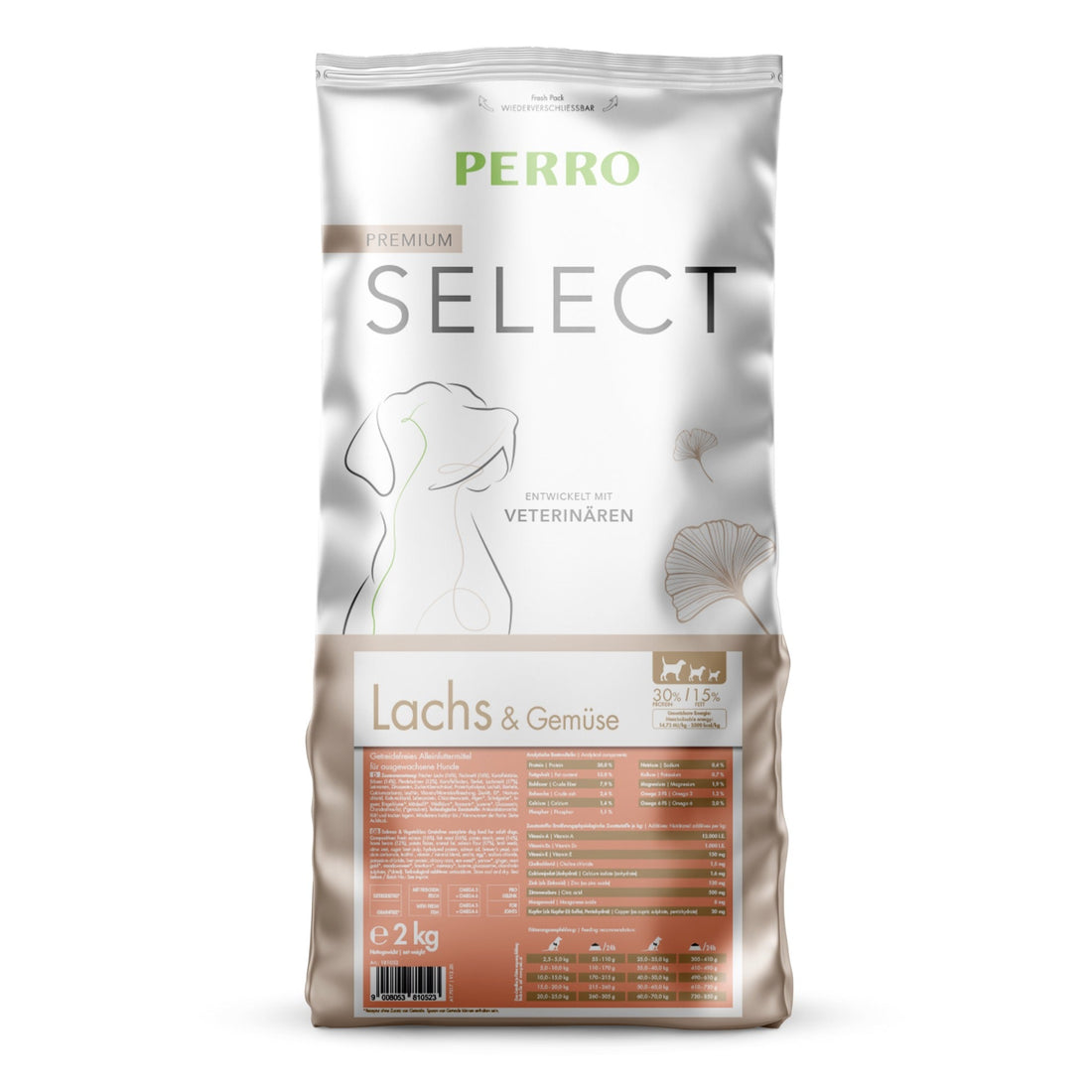 Perro Select Grainfree Lachs &amp; Gemüse - Hunde Trockenfutter - Woofshack