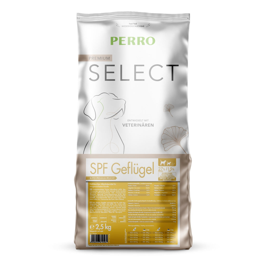 Perro Select SPF Geflügel, große Rassen - Hunde Trockenfutter - Woofshack