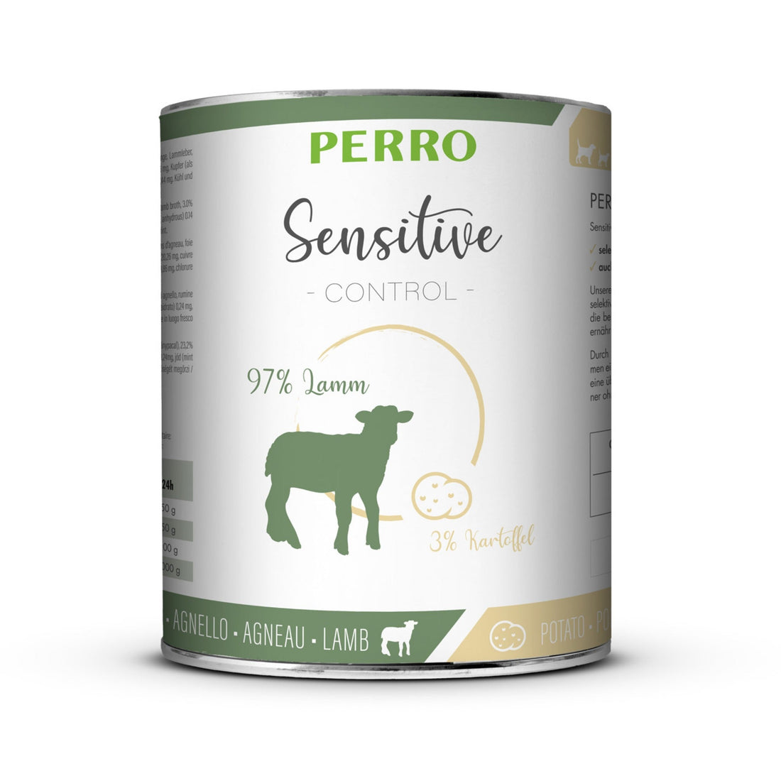 Perro Sensitive Control Lamm &amp; Kartoffeln - Hunde Nassfutter - Woofshack