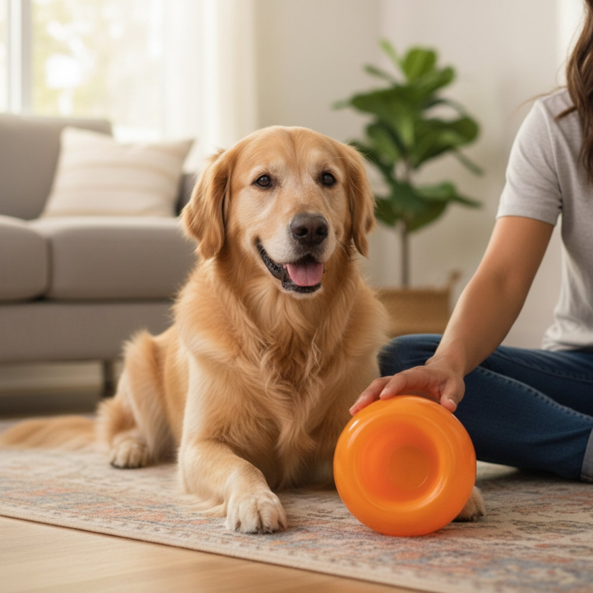 Planet Dog Orbee - Tuff Snoop Intelligenzspielzeug – Interaktiver Leckerli - Spender gegen Langeweile &amp; für mentale Auslastung - Woofshack