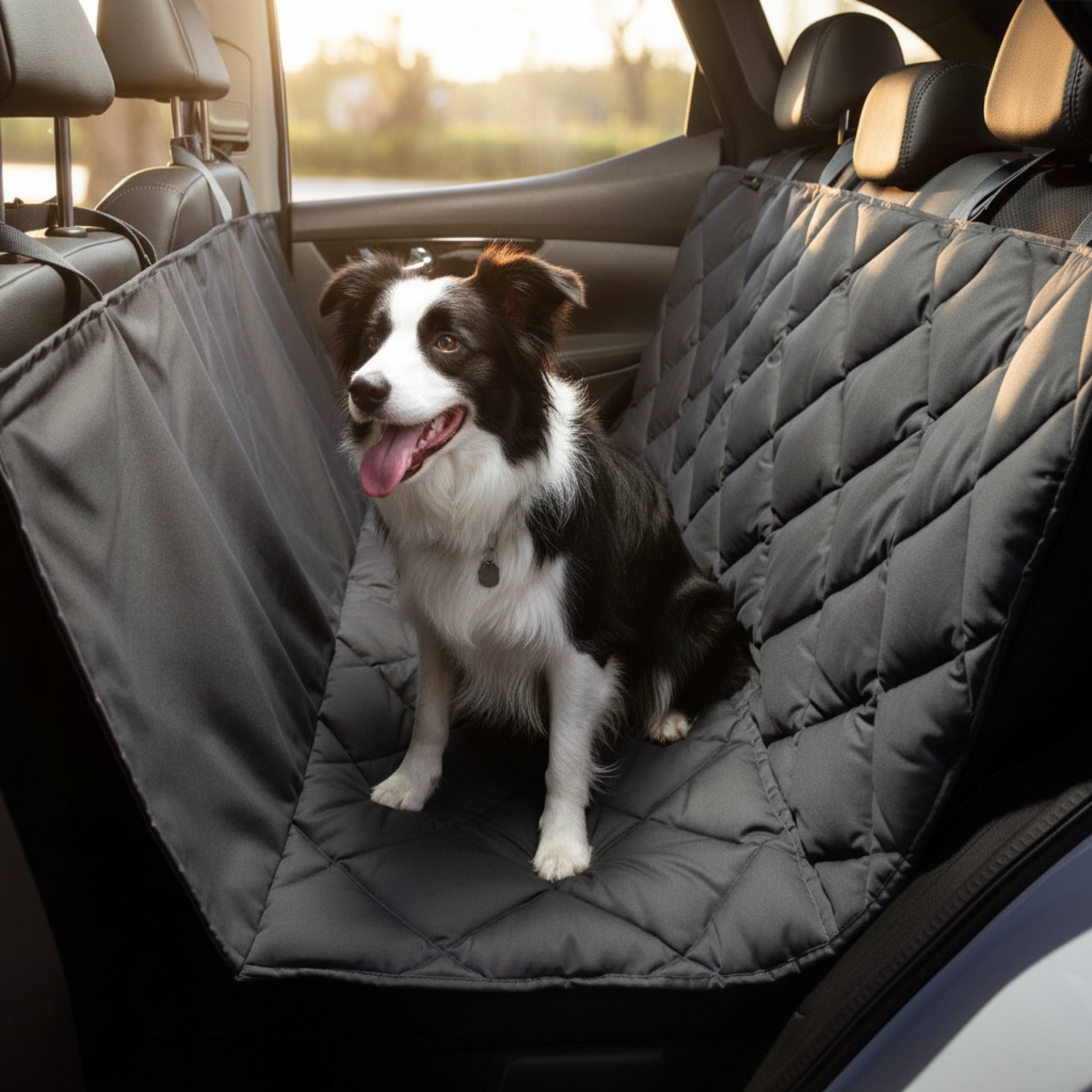 Pointer Autoschondecke für Rückbank by Doctor Bark – Premium Schutz, rutschfest &amp; waschbar für entspannte Autofahrten mit Hund - Woofshack