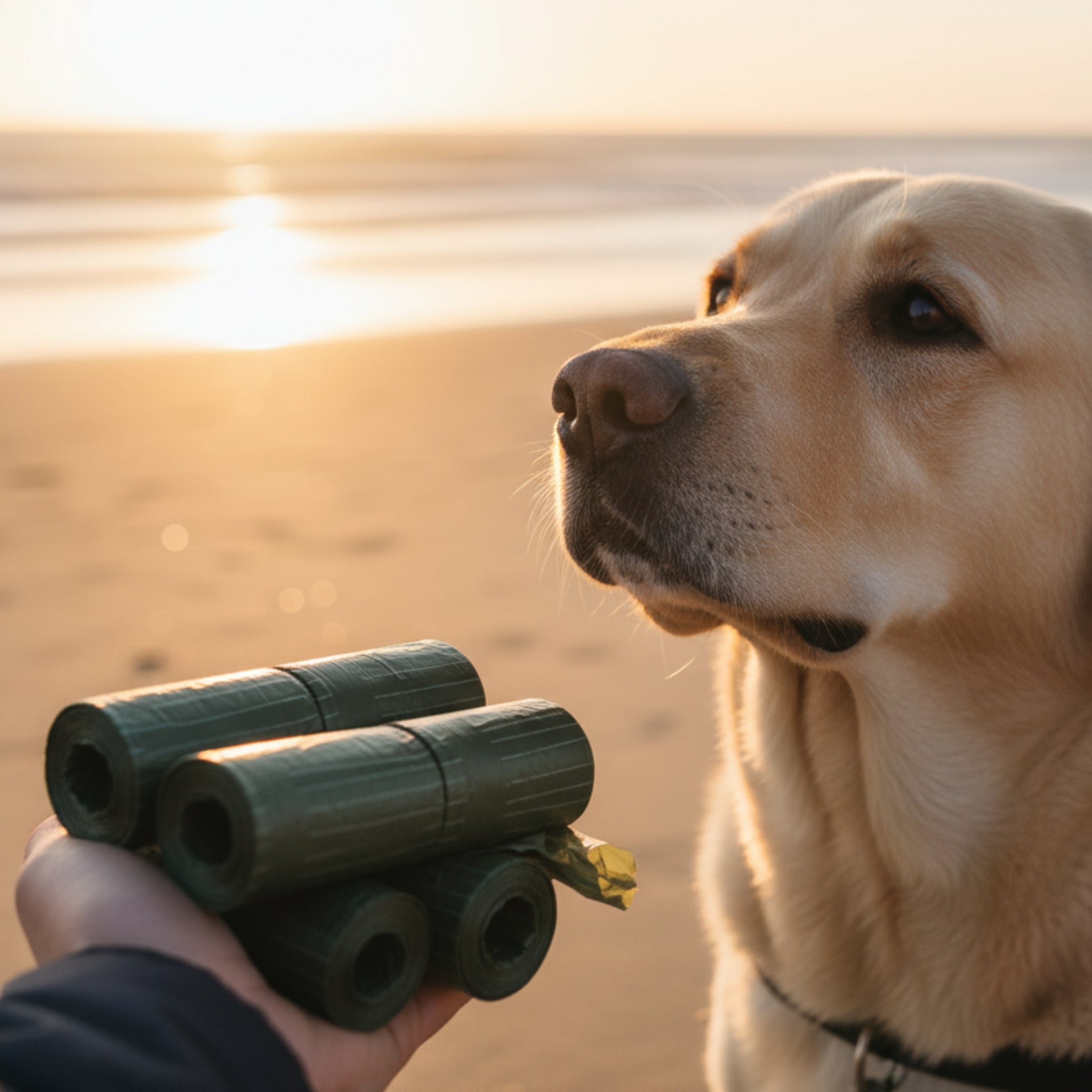 PoopyGo Hundekotbeutel biologisch abbaubar – Extra dick, reißfest &amp; auslaufsicher mit Lavendelduft für stressfreies Gassi gehen - Woofshack