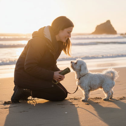 PoopyGo Hundekotbeutel biologisch abbaubar – Extra dick, reißfest &amp; auslaufsicher mit Lavendelduft für stressfreies Gassi gehen - Woofshack