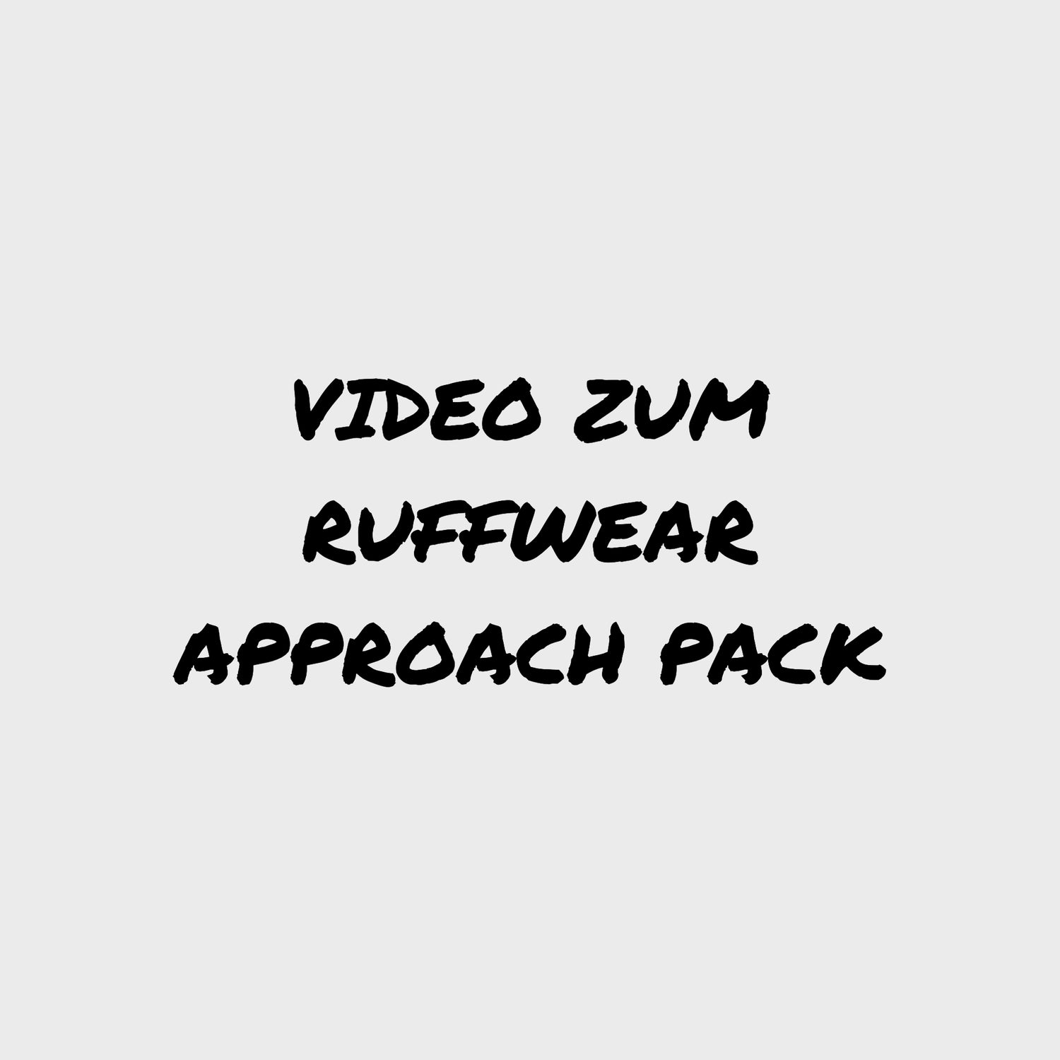 Video zum Ruffwear Approach Pack