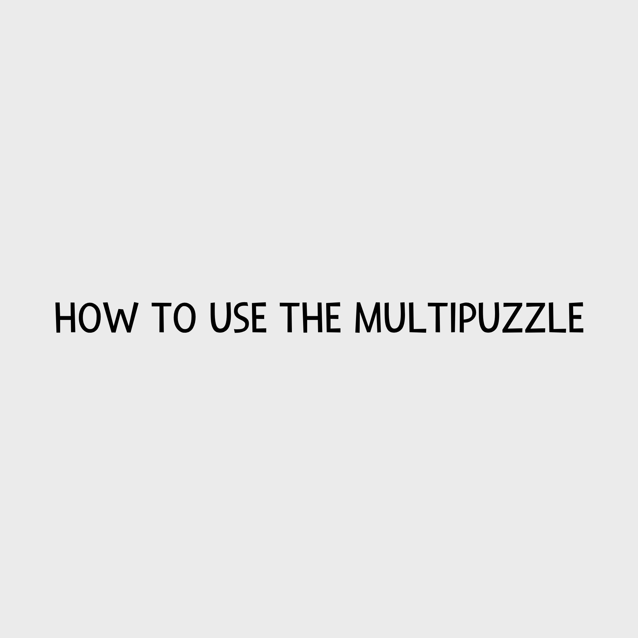 Video - How to use the Nina Ottosson MultiPuzzle