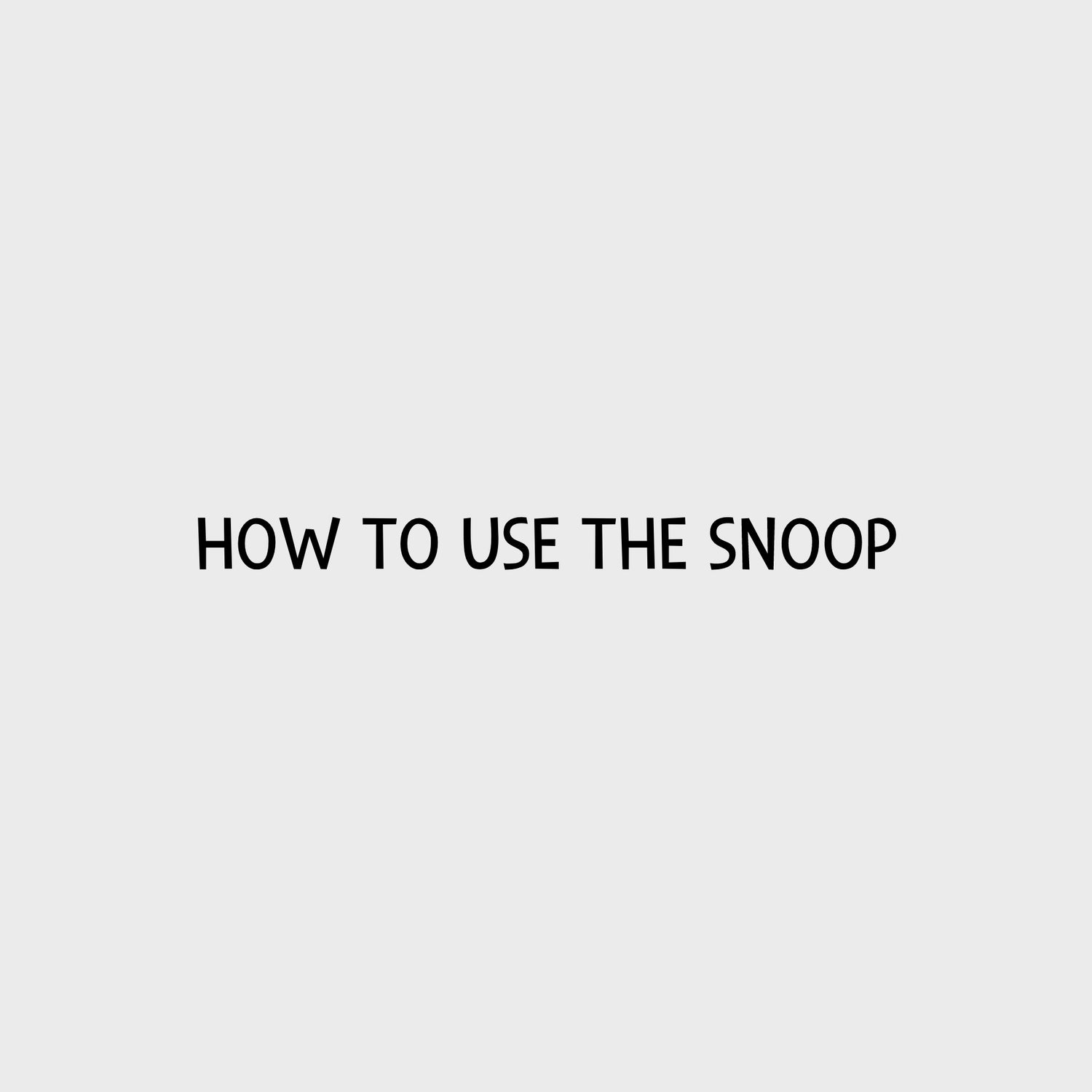 Video - How to use the Planet Dog Orbee-Tuff Snoop