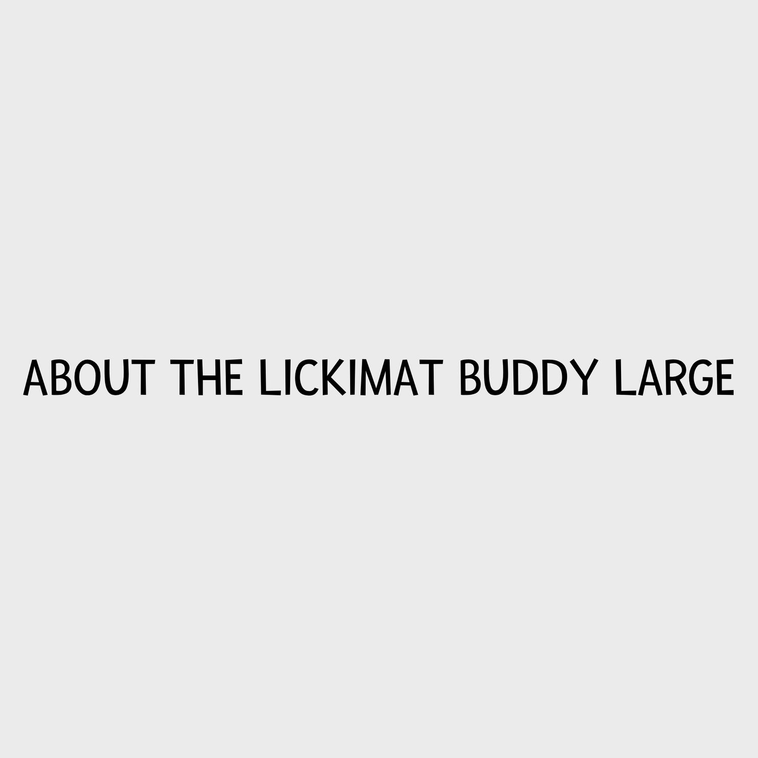 Video - LickiMat Buddy Large