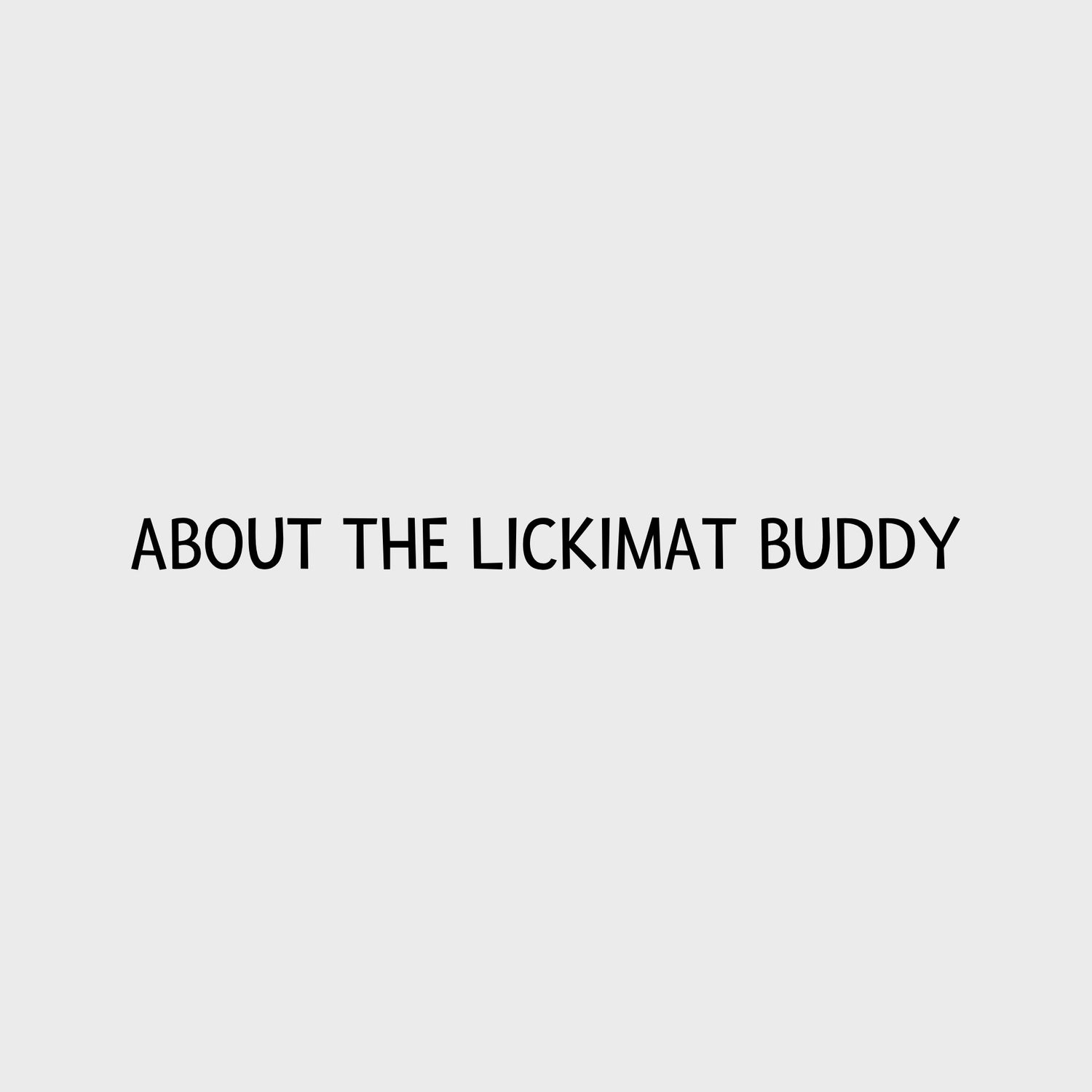 Video - LickiMat Classic Buddy