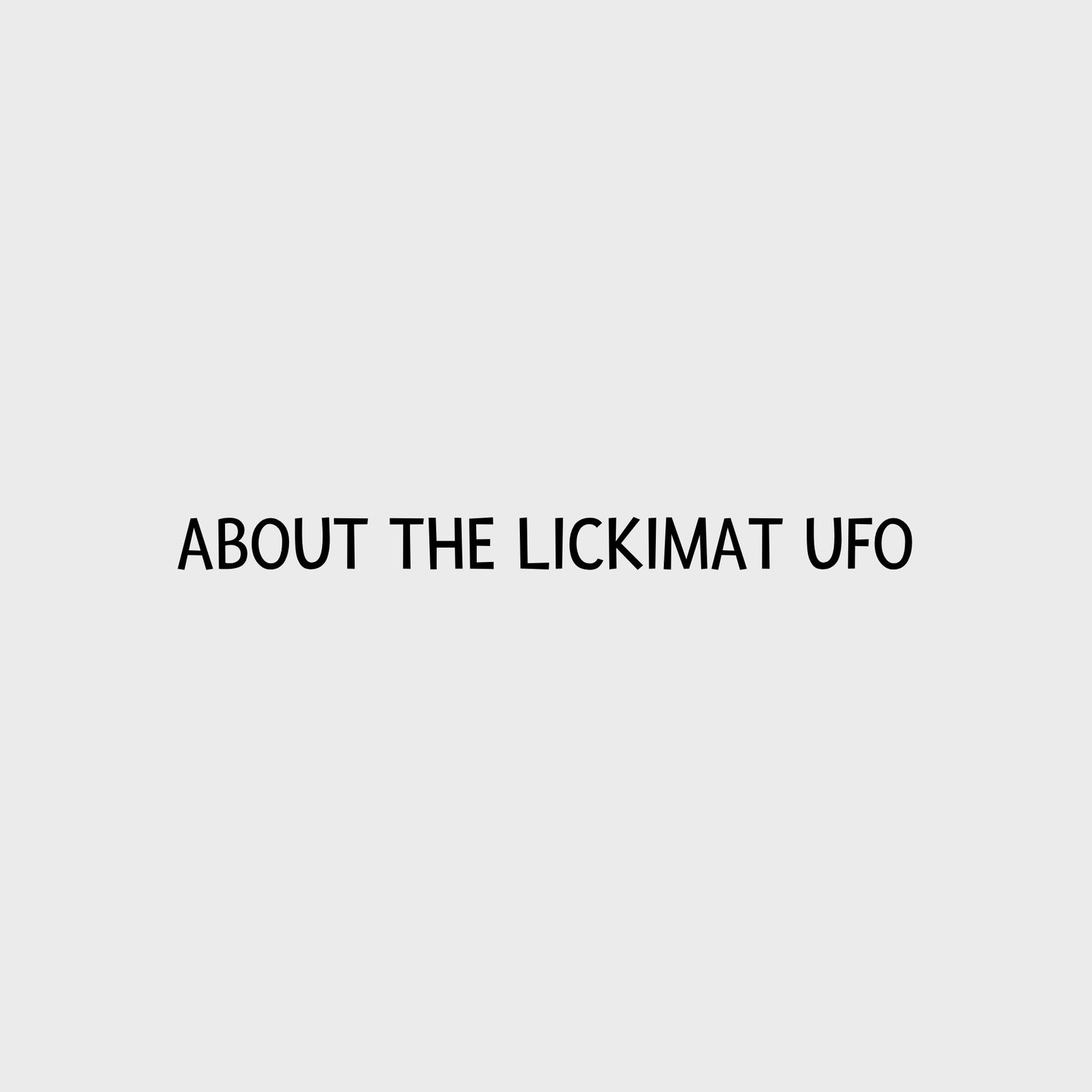 Video - LickiMat Ufo