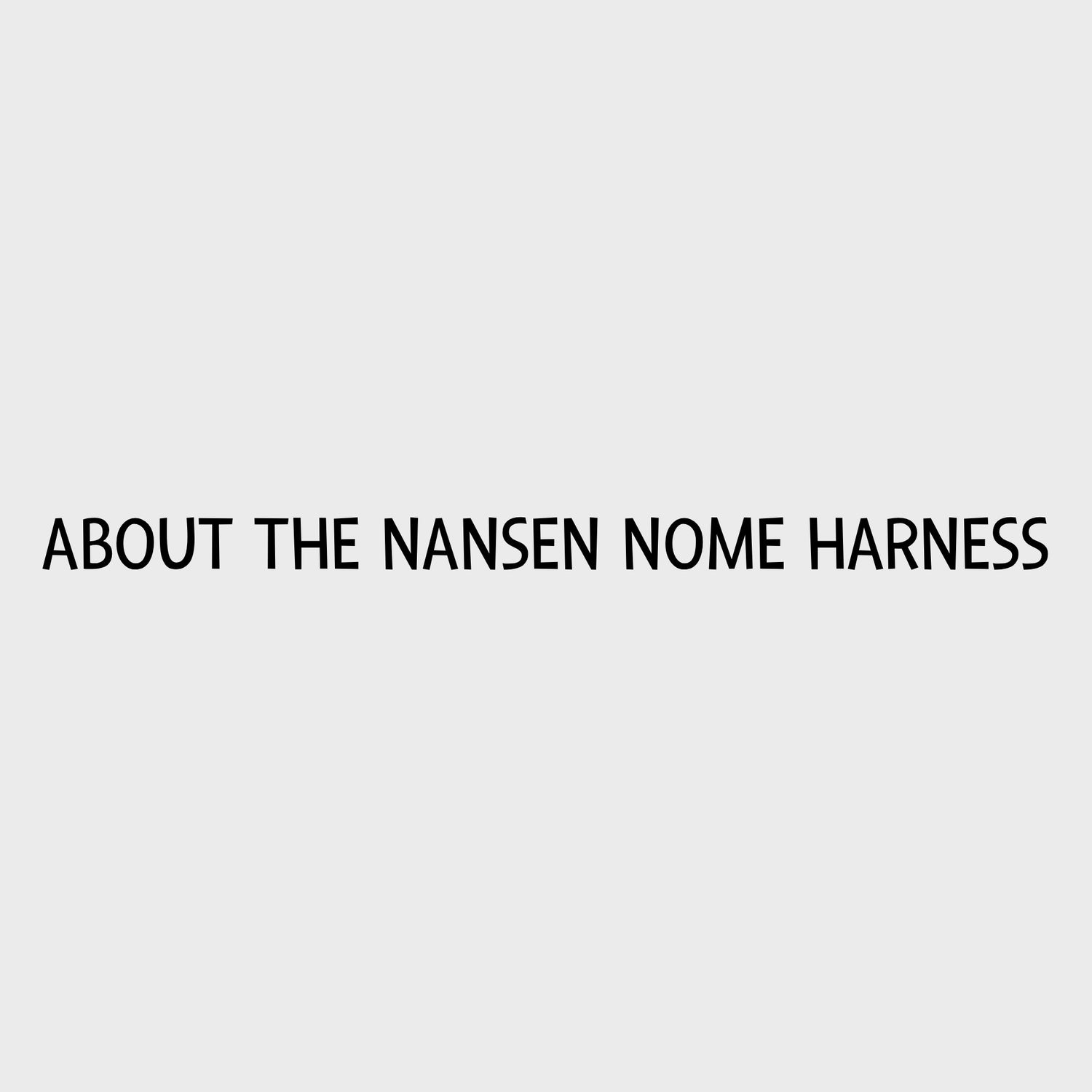 Video - Non-stop dogwear Nansen Nome Harness 5.0