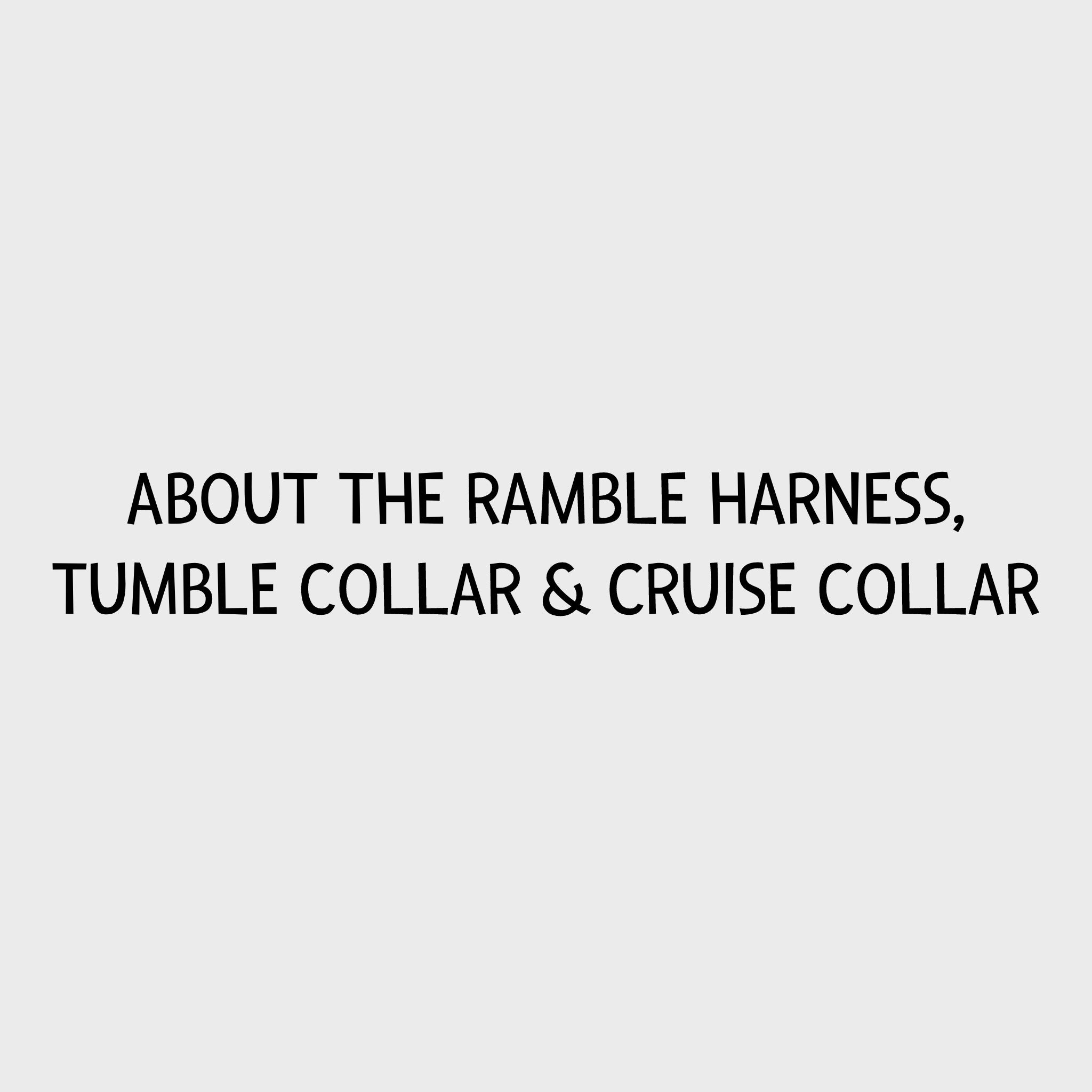 Video - Non-stop dogwear Ramble Harness, Tumble Collar & Cruise Collar