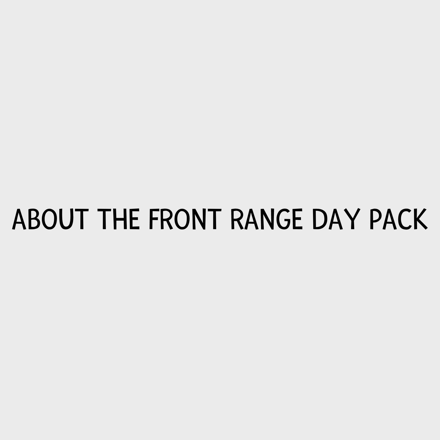 Video - Ruffwear Front Range Day Pack