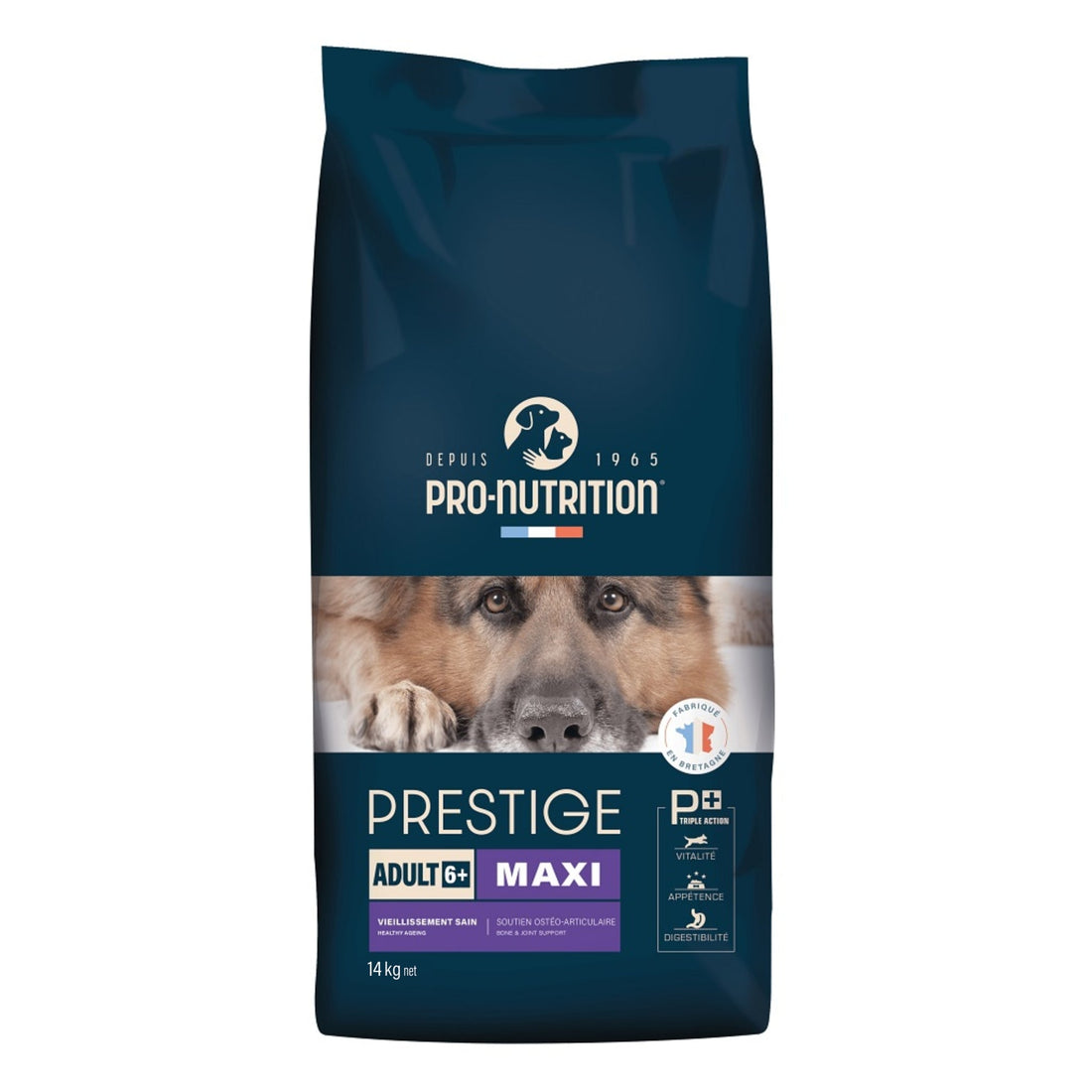 Pro - Nutrition Flatazor Prestige Adult 6+ Maxi – Premium Trockenfutter für ältere große Hunde mit Gelenkschutz, Antioxidantien und hochverdaulicher Rezeptur für Senioren ab 6 Jahren - Woofshack
