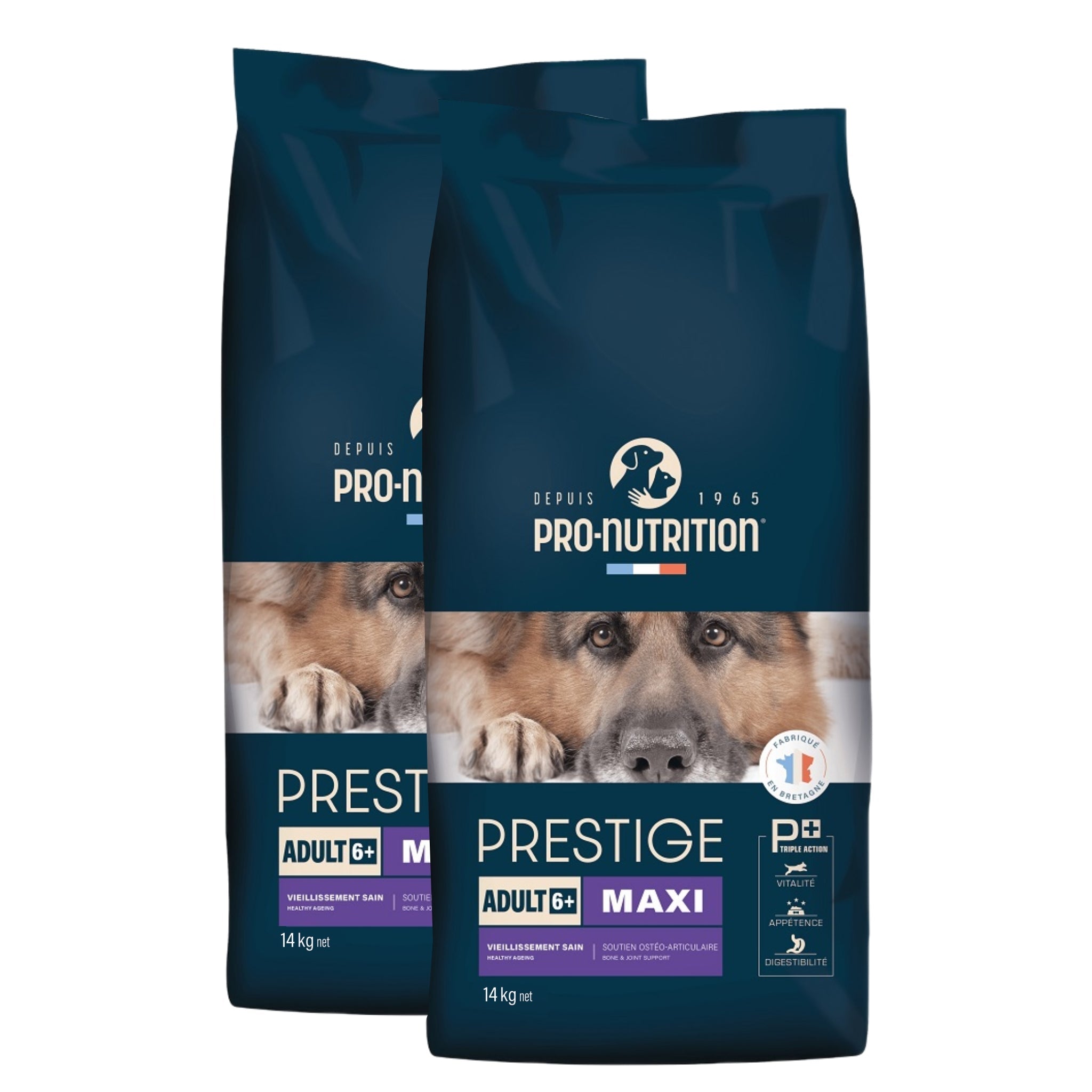 Pro - Nutrition Flatazor Prestige Adult 6+ Maxi – Premium Trockenfutter für ältere große Hunde mit Gelenkschutz, Antioxidantien und hochverdaulicher Rezeptur für Senioren ab 6 Jahren - Woofshack