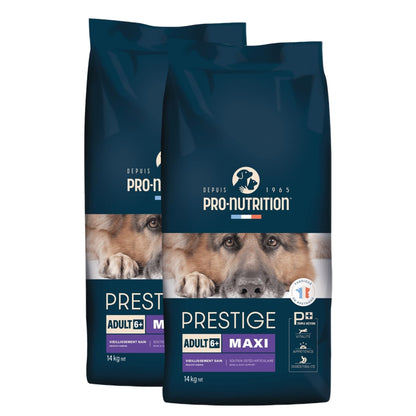 Pro - Nutrition Flatazor Prestige Adult 6+ Maxi – Premium Trockenfutter für ältere große Hunde mit Gelenkschutz, Antioxidantien und hochverdaulicher Rezeptur für Senioren ab 6 Jahren - Woofshack
