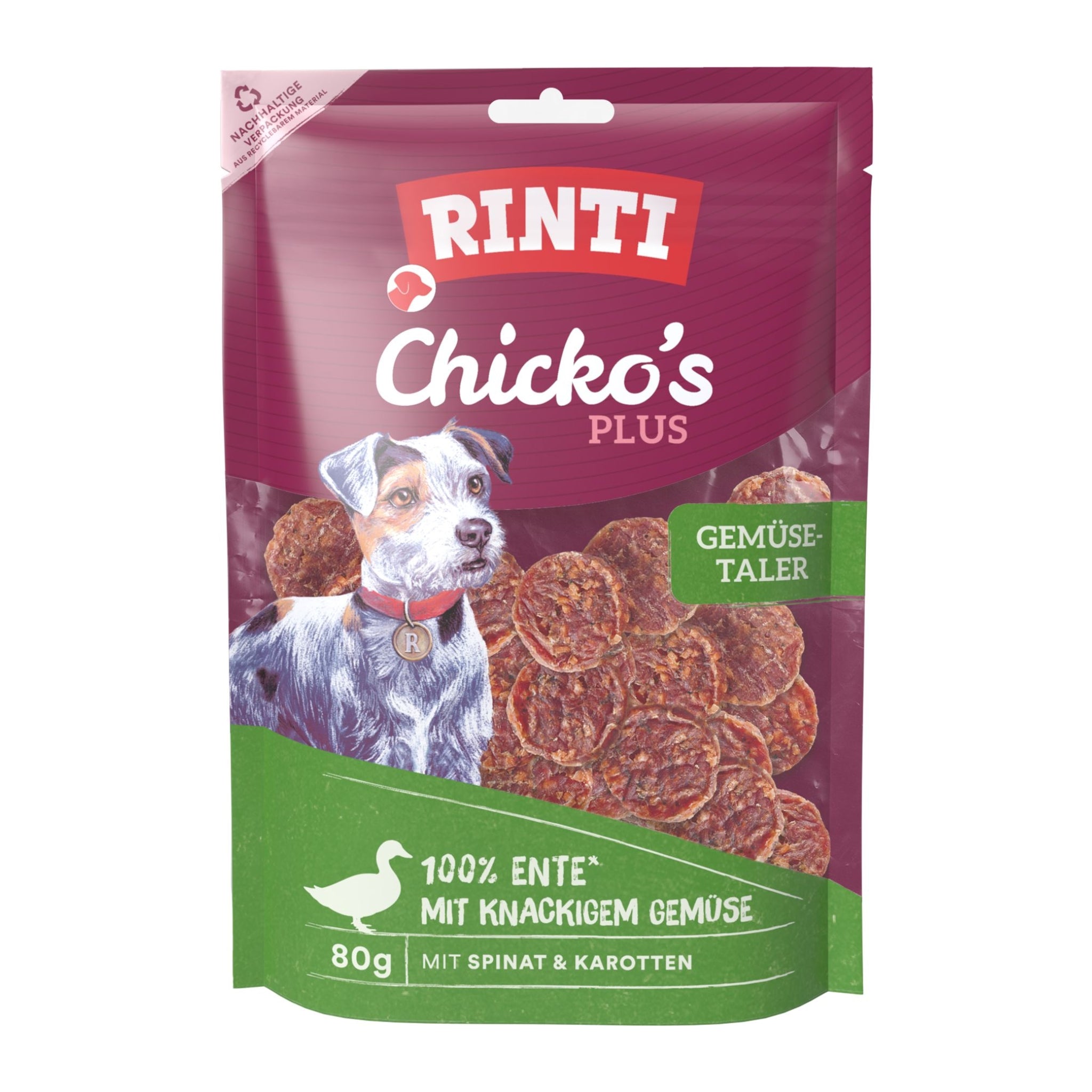 Rinti Chicko Plus Gemüsetaler, Hundesnack - Woofshack