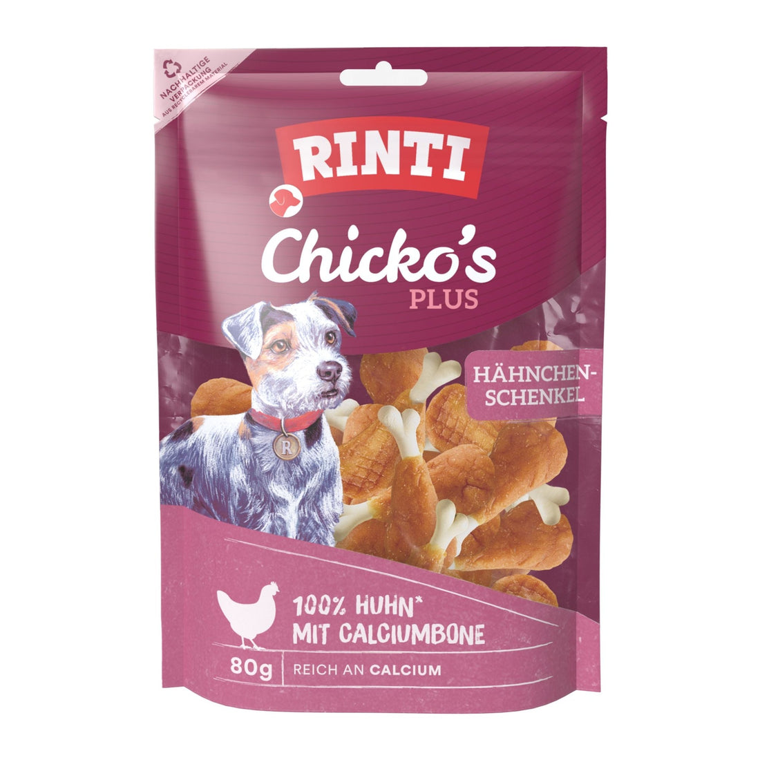 Rinti Chicko Plus Hähnchenschenkel, Hundesnack - Woofshack