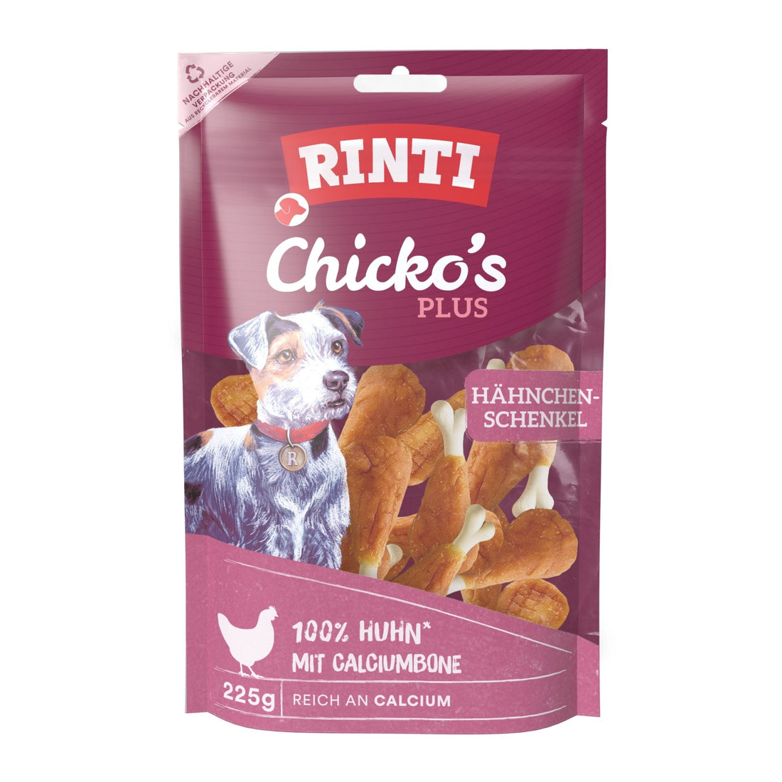Rinti Chicko Plus Hähnchenschenkel, Hundesnack - Woofshack
