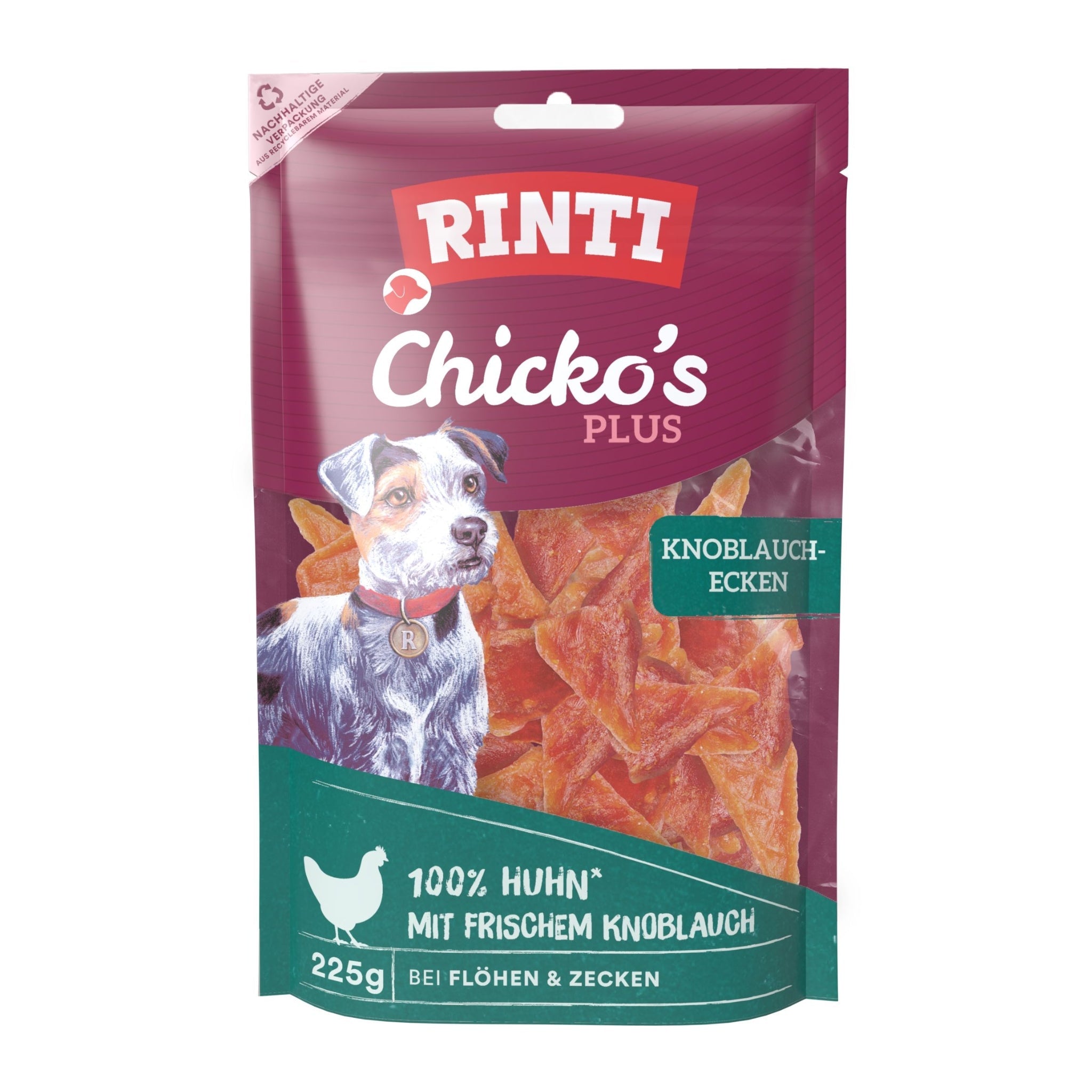 Rinti Chicko Plus Knoblauchecken, Hundesnack - Woofshack