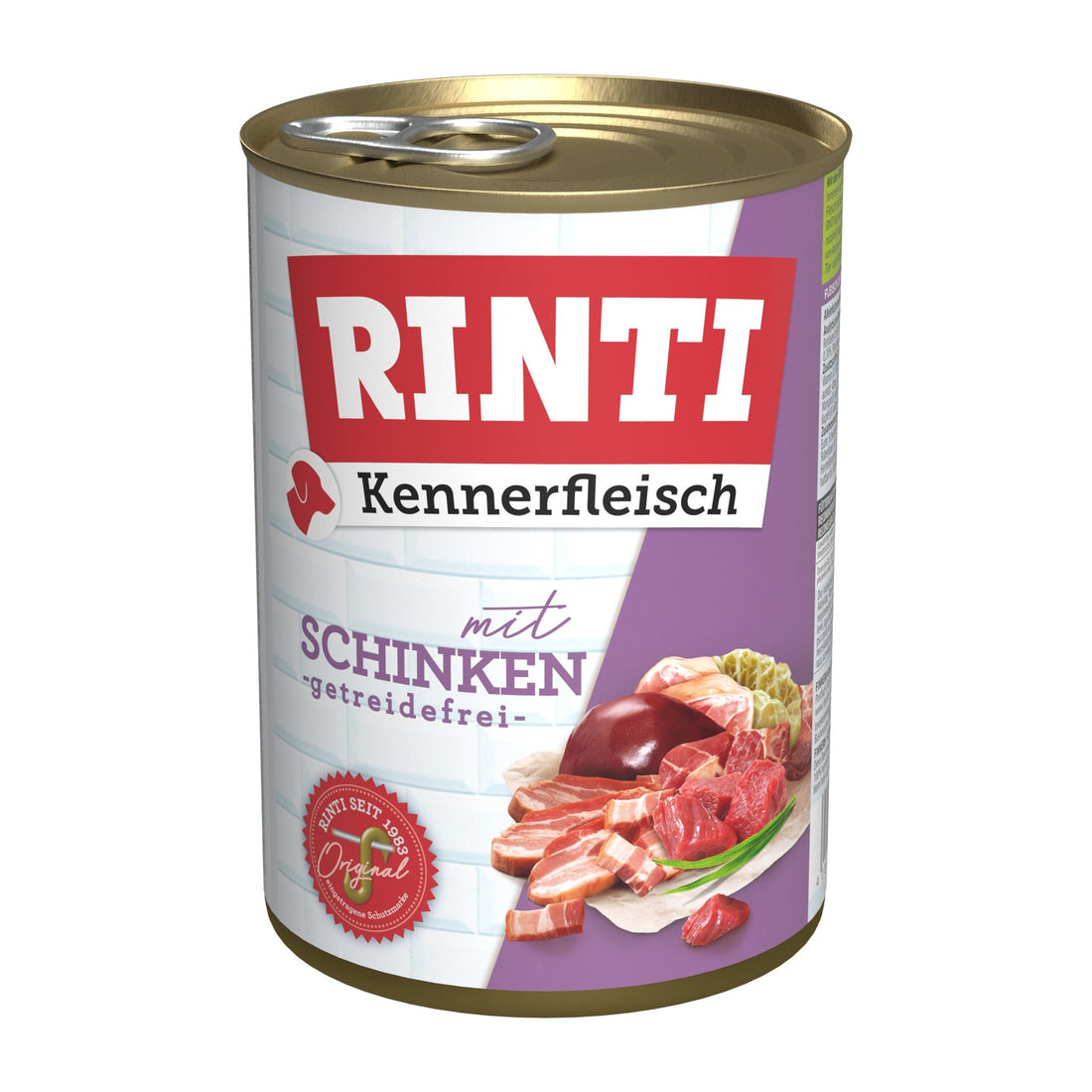 RINTI Kennerfleisch mit Schinken - Hunde Nassfutter - Woofshack