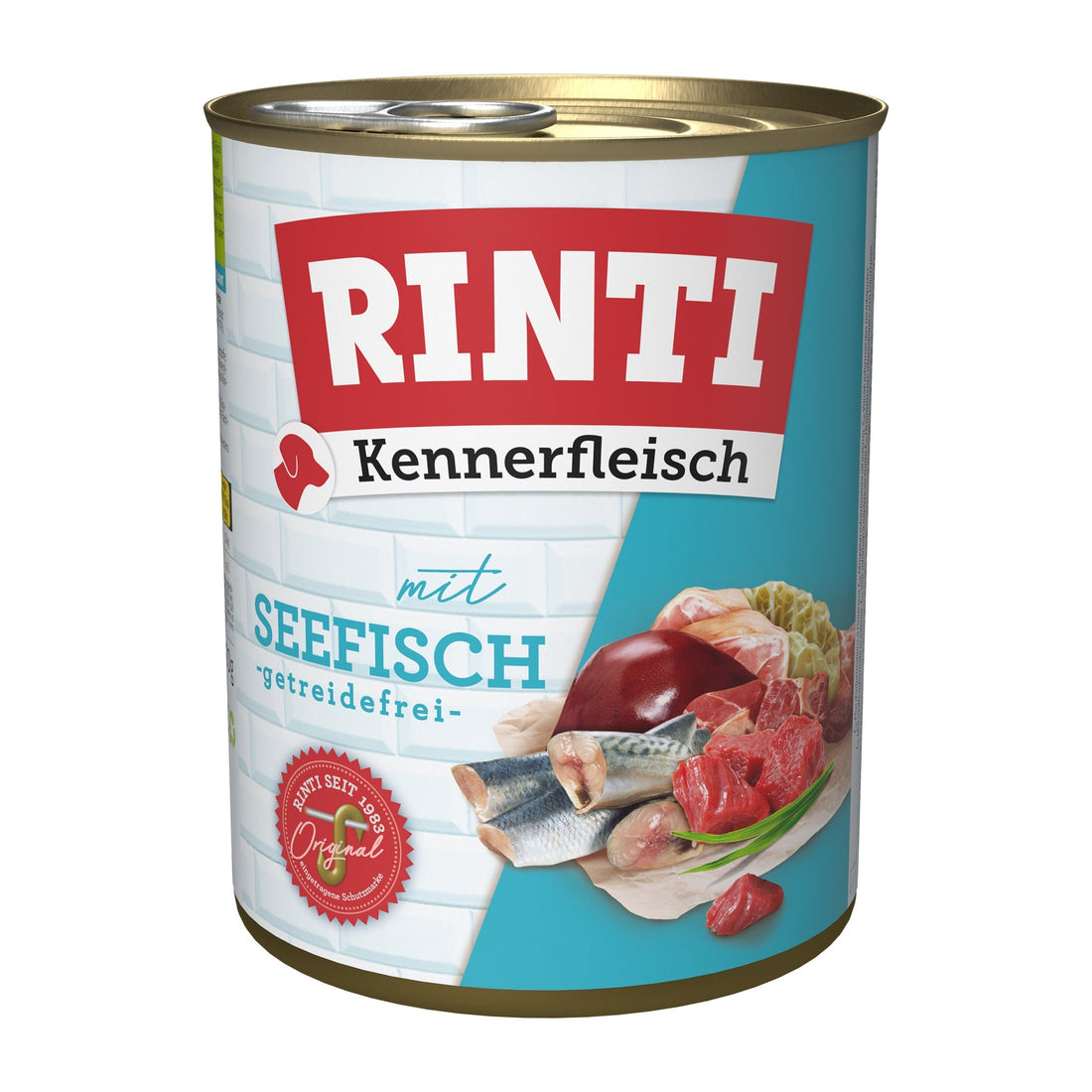 RINTI Kennerfleisch mit Seefisch - Hunde Nassfutter - Woofshack